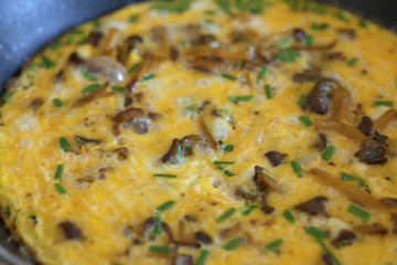 omelette aux champignons