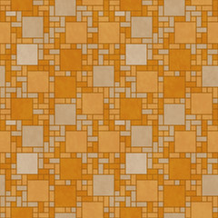 Orange Square Mosaic Abstract Geometric Design Tile Pattern Repe