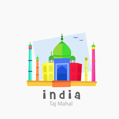 Fototapeta premium Logo Taj Mahal
