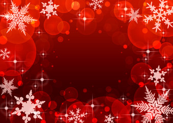 クリスマス　背景　赤