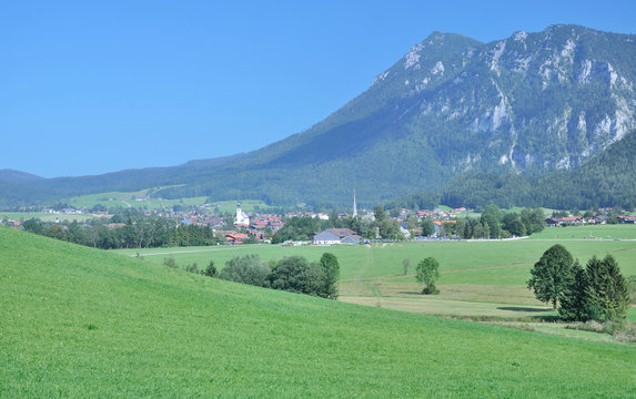 der beliebte und bekannte Urlaubsort Inzell im Chiemgau,Oberbayern,Deutschland