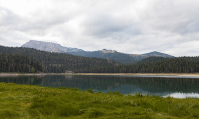 Beautiful mystical Black Lake, Durmitor National Park