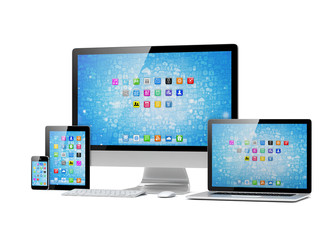 Ultimate web design, laptop, smartphone, tablet, computer