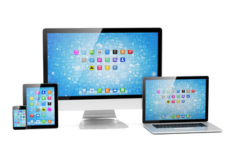 Ultimate web design, laptop, smartphone, tablet, computer