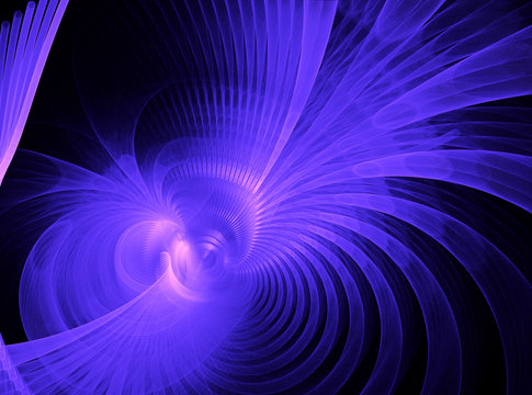 Abstract fractal image background with purple lines , wings