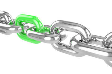render stainless steel chain
