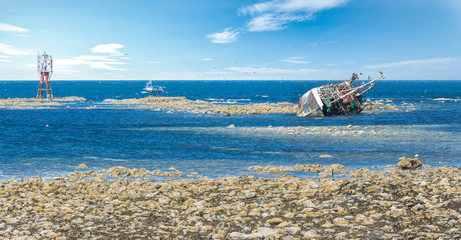 alter Fischkutter in Schottland