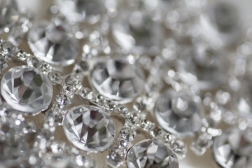 Decorations dress, rhinestones, diamonds shine brightly in the s
