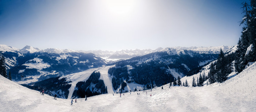 Skigebiet bei Pengelstein, Kitzb&uuml;hler Alpen