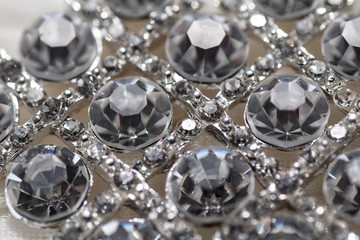 Decorations dress, rhinestones, diamonds shine brightly in the s