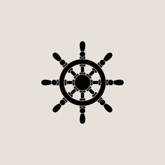 Obraz premium Vector rudder icon