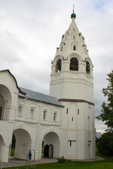 Вид монастырской звонницы Покровского монастыря....