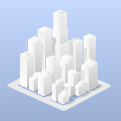 Naklejka premium isometric town
