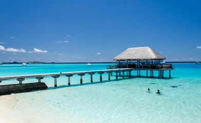 Perfect strand in Malediven