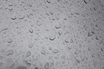 Rain drops on glass background.