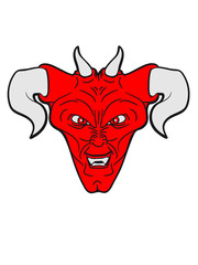 Obraz premium satan lord diablo evil face
