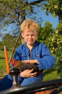 Farm Boy with tractor