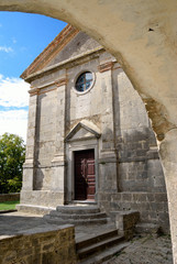 Fototapeta premium Hum, Istria - Church of St. Jerome