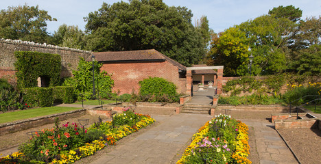 Sidmouth Connaught flower gardens Devon England UK 
