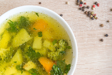 traditional vegetables broth
