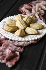 The French cookies Madeleine   