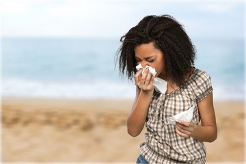 Sneezing.