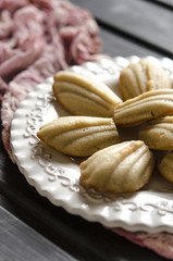 The French cookies Madeleine   