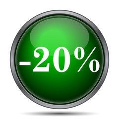 20 percent discount icon