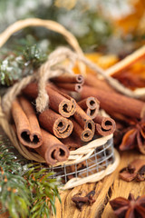 Cinnamon sticks.