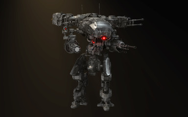 Robot mech with guns