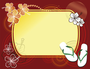 Obraz premium hibiscus background