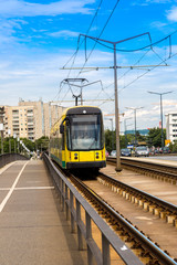 Modern tram in Dresden