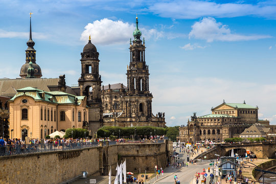 Dresden in a beautiful summer day