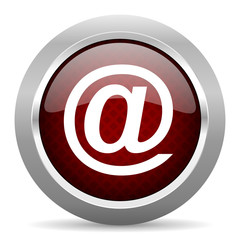 email red glossy web icon