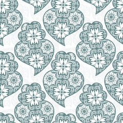 Traditionall portuguese Viana's heart and azulejo tiles backgrou