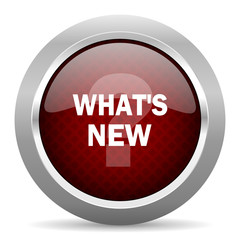 new red glossy web icon