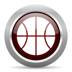 ball red glossy web icon