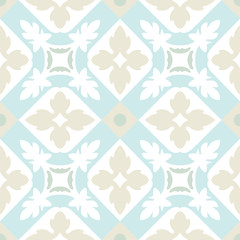 Portuguese tiles seamless pattern. Vintage background - Victoria