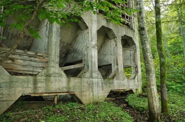 Cercles muraux Rudnes 羽幌炭鉱跡の廃墟