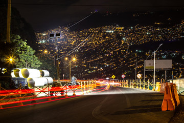 Obras en la Vía,  iluminación
de carreteras