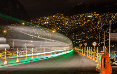 Obras en la Vía,  iluminación
de carreteras