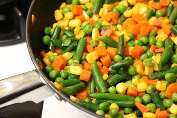 Cooking Mixed Vegetables