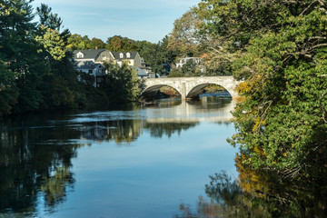 Fototapeta na wymiar New England Stone Bridge