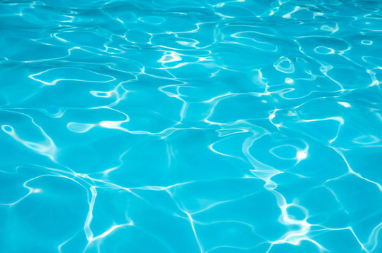 Beautiful Rippled water in swimming pool