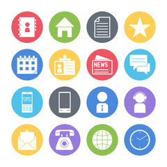 communication icons set