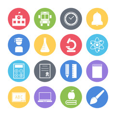 education icons set