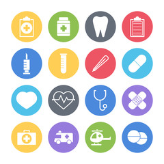 medical icons set