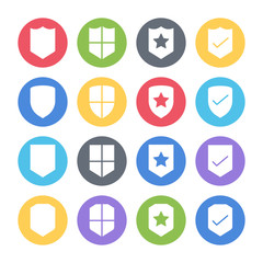 shield icons set