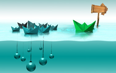 paper boat sail without shackles