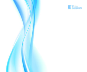 Obraz premium Lśniący niebieski przepływ.
